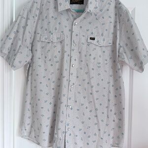 Men's Howler Bros. Light Gray Floral Shirt